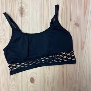 Victoria’s Secret Pink black bralette size LG.